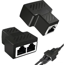 jaimela LAN Splitter 1 auf 2 Adapter