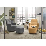 Set One by Musterring Relaxsessel "SO 1450", gelb (honey gelb gct 95), B:80cm H:96cm T:88cm, Luxus-Microfaser (Chenille)100% Polyester, SET ONE BY MUSTERRING, Sessel, Relaxsessel, mit Dreh- und Wippfunktion, wahlweise mit Hocker erhältlich