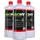 BIOHY Sanitärreiniger (3x1l Flasche) | Kalkzersetzendes Konzentrat für den Sanitärbereich | Badreiniger mit angenehme | frischen Duft | EXTRA STARK