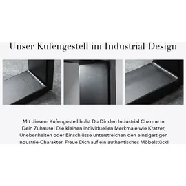 invicta interior gmbh & co. kg Couchtisch IRON CRAFT Braun Mangoholz 60 x 45 x 60 cm