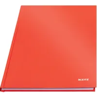 Leitz Notizbuch Solid A4 kariert, hellrot Hardcover 160 Seiten