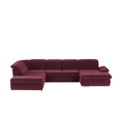 Kollektion Kraft Wohnlandschaft Mikrofaser   ¦ rot ¦ Maße (cm): B: 371 H: 100 T: 260.0