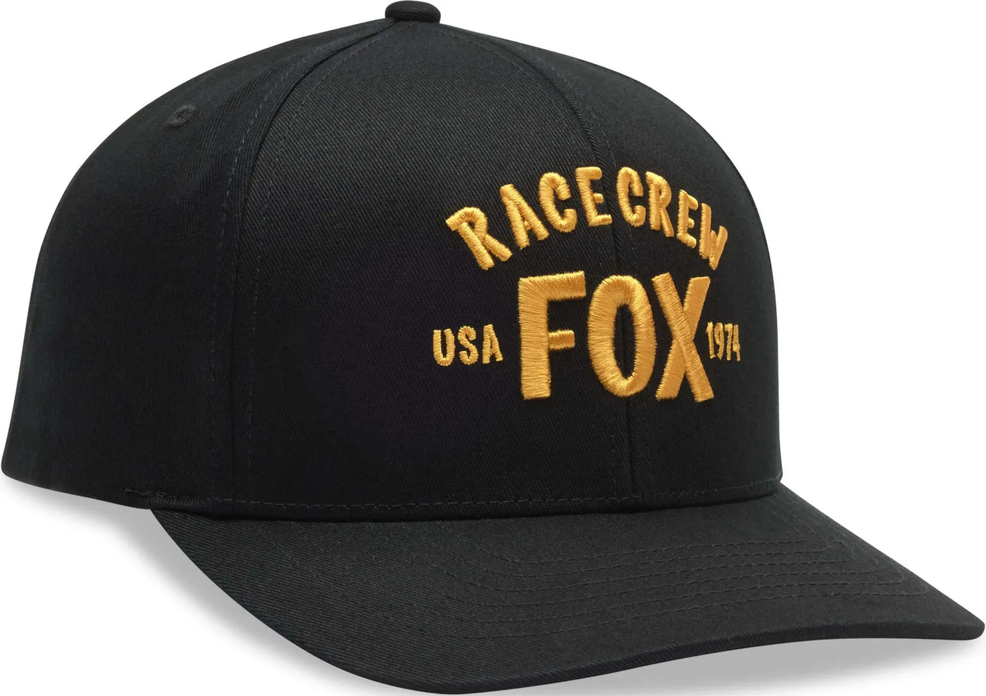 FOX Slogan Snapback Kappe, schwarz-orange für Männer