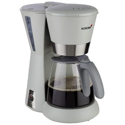 KORONA Filterkaffeemaschine Kaffeemaschine 10205, 1.25l Kaffeekanne, Papierfilter 4, Kaffeemaschine, Sandgrau, 10 Tassen grau okluge
