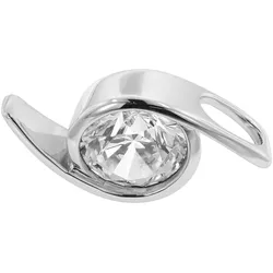 trendor 81224 Silber Anhänger mit großem Stein