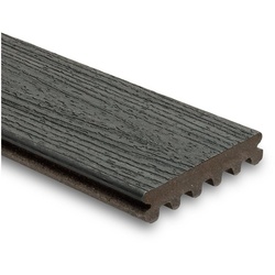 Trex Terrassendielen Enhance Naturals WPC Balkondiele Holzoptik, BxL: je 14,5×488 cm, 25,00 mm Stärke, (Stück, 1 Stück 3,66 m oder 1 Stück 4,88 m), Dielen frei von streichen oder ölen schwarz
