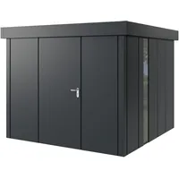 Hörmann Metall-Gerätehaus Juno JFD10 L-Sk 7016) 1-flg L F Flachdach