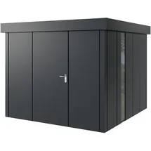 Hörmann Metall-Gerätehaus Juno JFD10 L-Sk 7016) 1-flg L F Flachdach