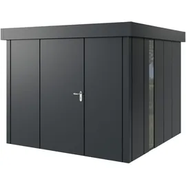 Hörmann Metall-Gerätehaus Juno JFD10 L-Sk 7016) 1-flg L F Flachdach