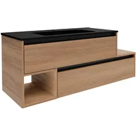 Fackelmann Waschbeckenunterschrank links Vita 128,5 cm x50 cm x46