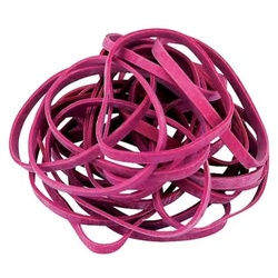 Gummiband 130x4mm 1KG rot
