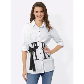 Witt Weiden Longbluse in weiß-schwarz | Gr.: 38