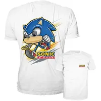Funko Pop! Tee: Sonic The Hedgehog - Sonic The Hedgehog - (Running) - Large - T-Shirt - Kleidung - Geschenkidee - Kurzärmeliges Top Für Erwachsene Männer und Frauen - Games Fans