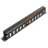 MicroConnect Kabelmanagement 19' Zoll 1U Metall Schwarz