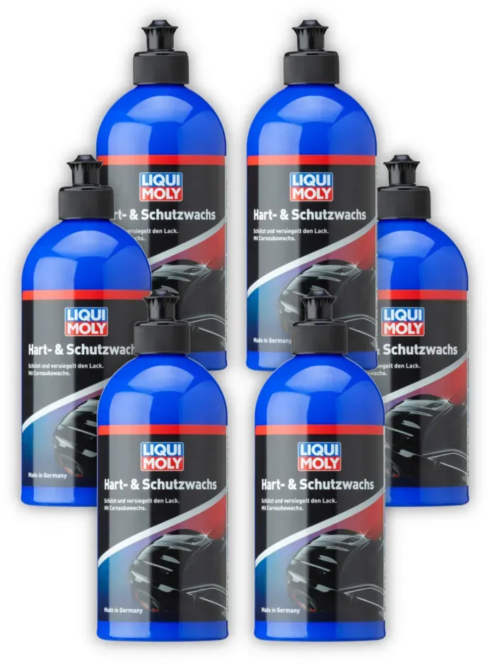 6x 500ml LIQUI MOLY 21763 Hart- & Schutzwachs Lackpolitur zum Schutz & Erhalt
