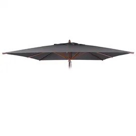 MCW Ersatzschirmbespannung C57b für Holz-Sonnenschirm 4 x 4 m Polyester Anthrazit