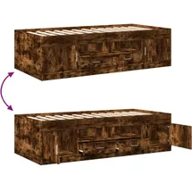 vidaXL Tagesbett 90 x 190 cm braun