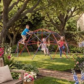 Tectake Spielturm mit Schaukel Ø 305 cm Bunt