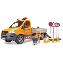Bruder 02677 - Mercedes Benz Sprinter Kommunal mit Fahrer, Sound Modul & Zubehör