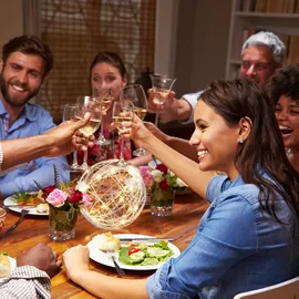 Relaxdays LED Dekokugel, 30 cm, silber