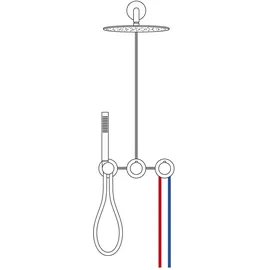 Herzbach MODUL7 Unterputz-Duschsystem mit Thermostat, 70.702711.1.01,