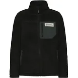 Oxmo Plüschjacke Damen Schwarz S