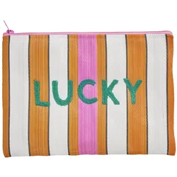 RICE Recycelte Kosmetik Tasche, Model 3, LUCKY