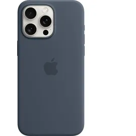 Apple iPhone 15 Pro Max Silikon Case Sturmblau