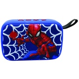Lexibook Marvel Spider-Man Bluetooth-Lautsprecher, Kabelloser, USB, TF-Karte, Akku, Blau/Rot, BT018SP