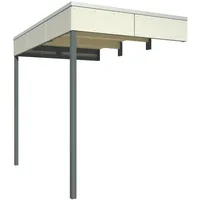 SKANHOLZ Schleppdach 168 x 253 cm Grau