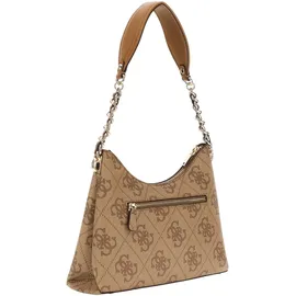 GUESS Schultertasche Izzy Top Zip Shoulder Bag Latte Logo