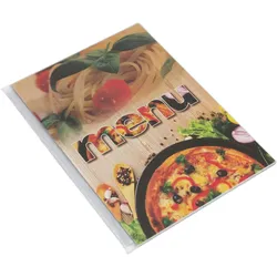 Menükarte A4 mit 6 Hüllen PVC Pizza