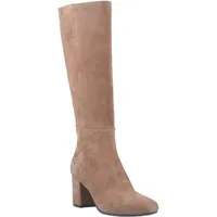 Hush Puppies Oprah Suede Damen Mokka Heeled Knee High Boots, hautfarben, 37 EU - 37 EU