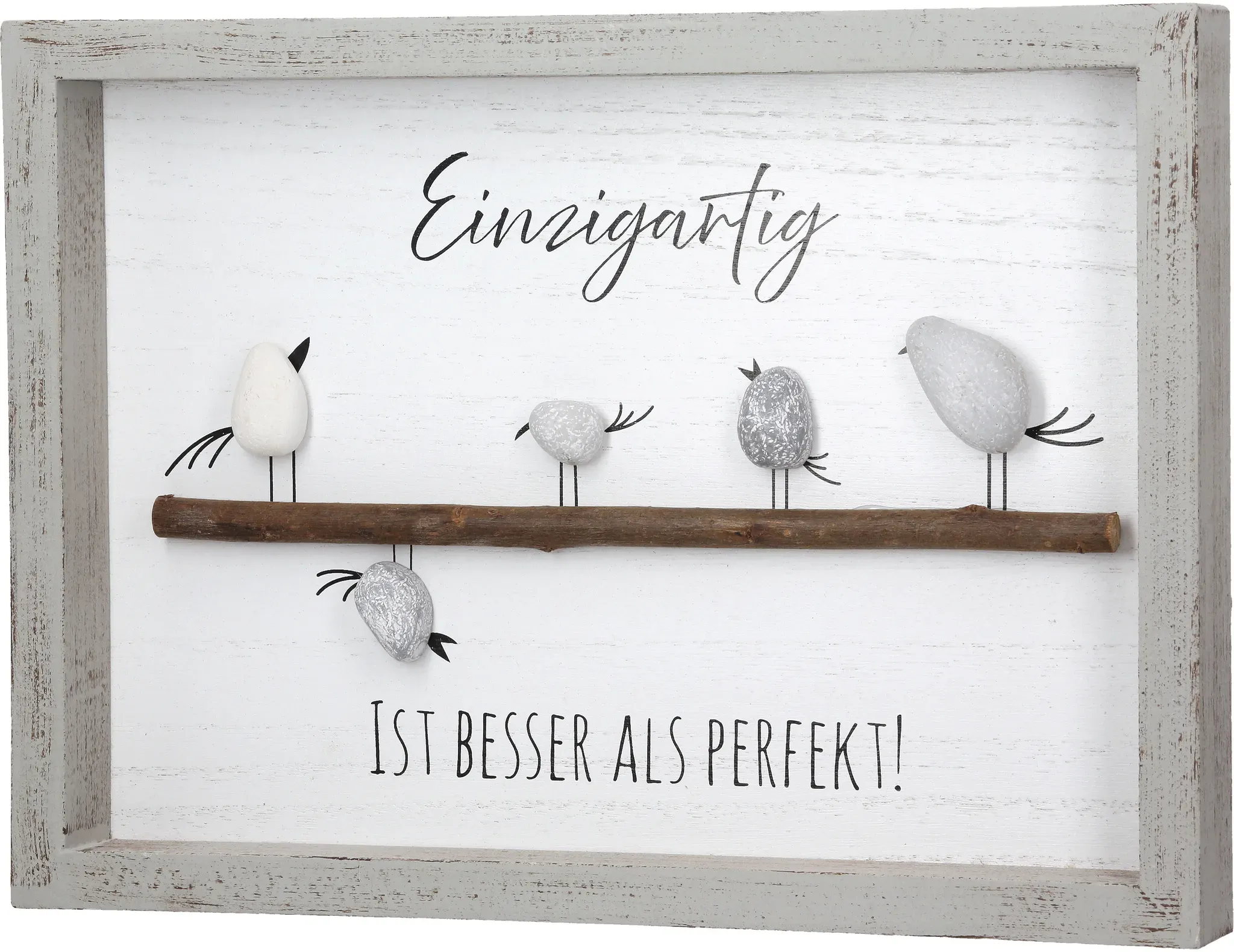 Steinbild Vogelparade - Einzigartig