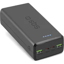 SBS Power Bank 30.000 mAh schwarz