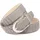 Anthoni Crown Damengürtel Leder grau 85 cm