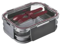 WESTMARK Comfort Lunch Box, 1,74 Liter, inkl. Besteck 2360227A , Farbe: anthrazit