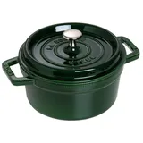 Staub Cocotte 22 cm rund basilikumgrün