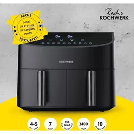 DS PRODUKTE Kochwerk Heißluft-Fritteuse HIC-AF-9003D schwarz