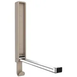 WENKO Klapphaken Premium Gamma, klappbarer Wandhaken zum Anbohren, mit Abrutschsicherung, modernes Design, Kunststoffgehäuse und stabiler Metallhaken, 2,5 x 18 x 1,5 cm, Beige