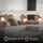 Briloner Deckenlampe 3-flammig schwenkbar 45 x 8 x 9 cm Grau/Braun