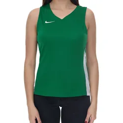 NIKE Team Fitness Damen Tank-Top mit DryFit Sport-Shirt Trainings-Shirt NT0211-302 Grün/Weiß - L