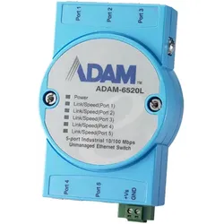 Advantech ADAM-6520L-AE, Unmanaged, Fast Ethernet (10/100), Vollduplex, Wandmont