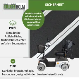 Baumarktplus DREIBREIT by TRUTZHOLM Alu Auffahrrampe 215 cm 3-fach klappbar 1020 kg Alu beschichtet Verladerampe