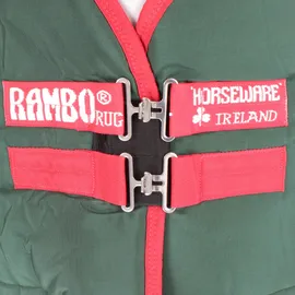 Horseware Rambo Original Turnout Lite 0g - Green/Red 140