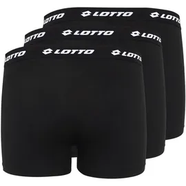lotto Boxershorts schwarz M 3er Pack