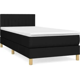 vidaXL Boxspringbett 100 x 200 cm Schwarz