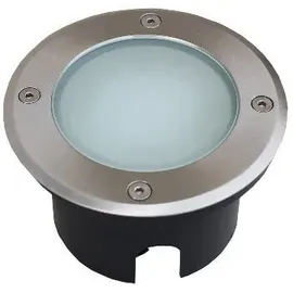ChiliTec Bodeneinbaustrahler Aluminium rund Ø 12 cm, IP65, Leergehäuse GX53