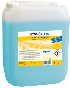 HYGOCLEAN Unterhaltsreiniger, Alkoholreiniger für streifenfreie Reinigung, 10 Liter – Kanister