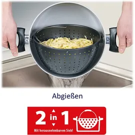 Genius Cerafit Magic Pot Topf-Set 6-tlg. 2 x Kochtopf + 2 x Sieb